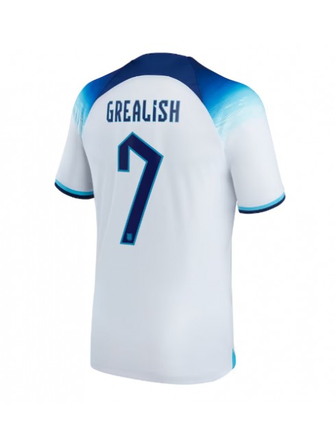 England Jack Grealish #7 Replika Hemmakläder VM 2022 Kortärmad